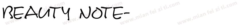 Beauty Note字体转换